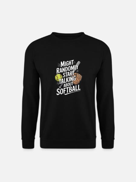 Lustige Softball-Saison Baseball-Pitcher-Catcher - Unisex Pullover - Schwarz