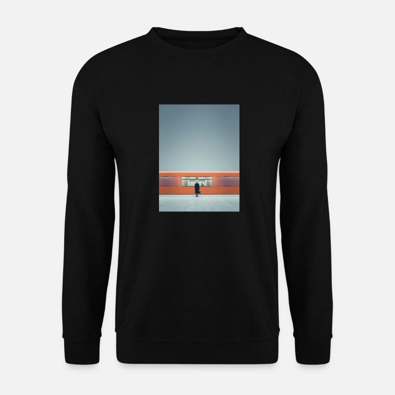 Minimalist Subway Moment - Unisex Sweatshirt - black