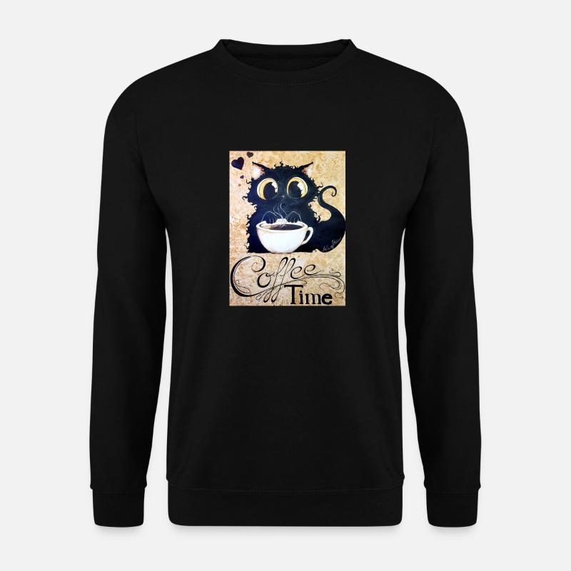 Coffee Time - Unisex Pullover - Schwarz