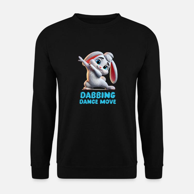 Rabbit Dabbing - Unisex Sweatshirt - black