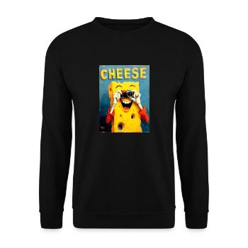« Fromage » de van Gogh - Sweat-shirt Unisexe - noir - Devant - Alina (178cm) & Michal (187cm)