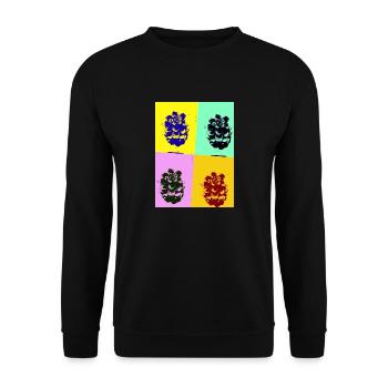 Pine cone - Unisex Sweatshirt - black - Front - Alina (178cm) & Michal (187cm)