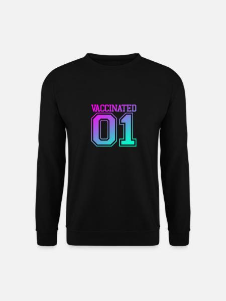 Geimpft 01 - Impfung impfen Impfheld Virus Corona - Unisex Pullover - Schwarz