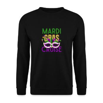 Mardi Gras Cruise 2026 Matching Family Party - Unisex Sweatshirt - black - Front - Alina (178cm) & Michal (187cm)