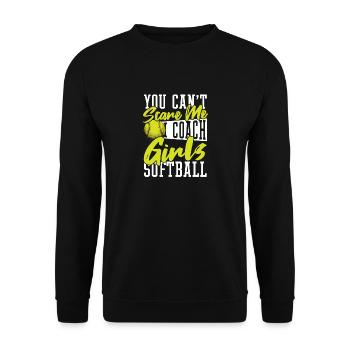 Tu ne peux pas me faire peur, je m’entraîne - Sweat-shirt Unisexe - noir - Devant - Alina (178cm) & Michal (187cm)