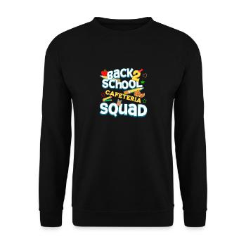 Back To School Cafeteria Squad Proud Lunch Lady - Unisex Sweatshirt - black - Front - Alina (178cm) & Michal (187cm)