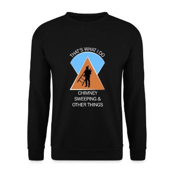 Chimney Sweep Chimney Sweep - Unisex Sweatshirt - black - Front - Alina (178cm) & Michal (187cm)