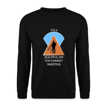Chimney Sweep Chimney Sweep - Unisex Sweatshirt - black - Front - Alina (178cm) & Michal (187cm)