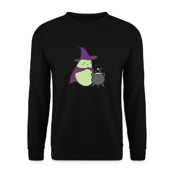 Sweet Hallobean - Unisex Sweatshirt - black - Front - Alina (178cm) & Michal (187cm)