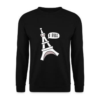 Frankreich - Unisex Pullover - Schwarz - Vorne - Alina (178cm) & Michal (187cm)
