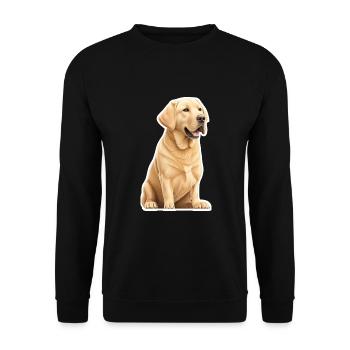 Labrador - Unisex Sweatshirt - black - Front - Alina (178cm) & Michal (187cm)