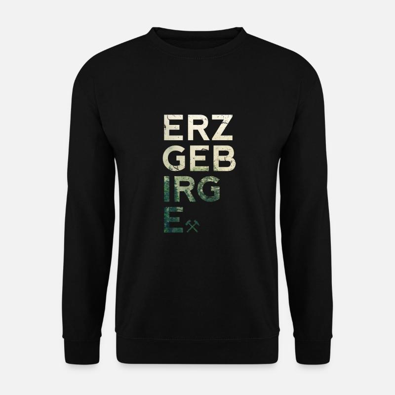 Erzgebirge Mode und Kleidung - Schlägel und Eisen - Unisex Pullover - Schwarz