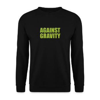 AGAINST GRAVITY - Unisex Pullover - Schwarz - Vorne - Alina (178cm) & Michal (187cm)