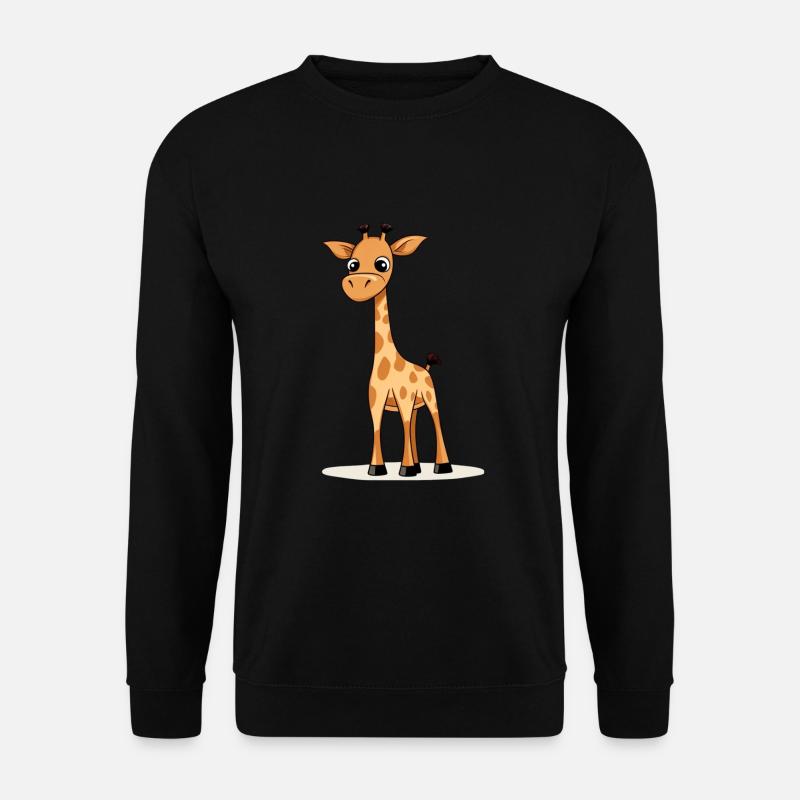 Niedliche Giraffe für Kinder für Kinder - Unisex Pullover - Schwarz