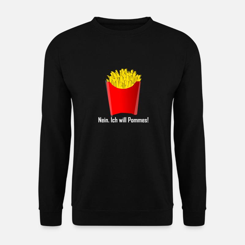 Frites frites idée cadeau - Sweat-shirt Unisexe - noir