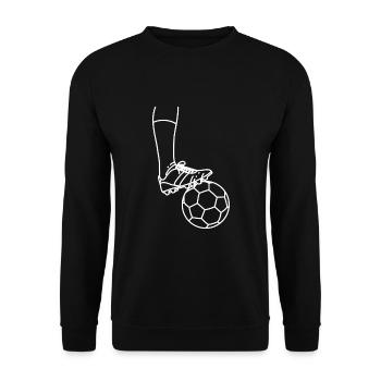 Football Footballer Footballer Goalkeeper Striker - Unisex Sweatshirt - black - Front - Alina (178cm) & Michal (187cm)