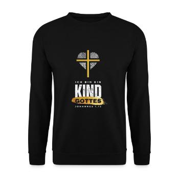 Kind Gottes Gold - Unisex Pullover - Schwarz - Vorne - Alina (178cm) & Michal (187cm)