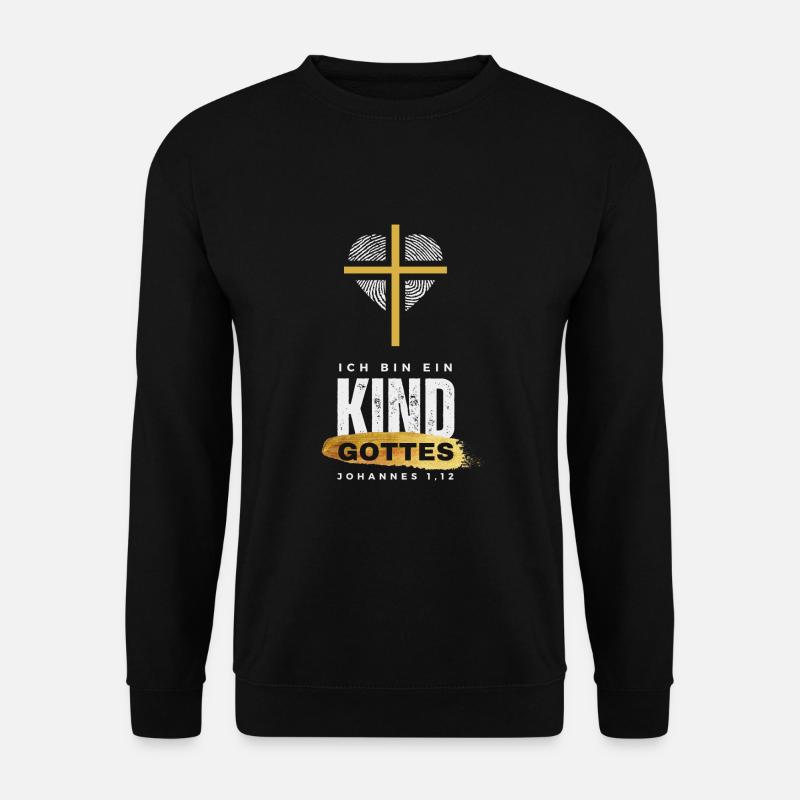 Kind Gottes Gold - Unisex Pullover - Schwarz