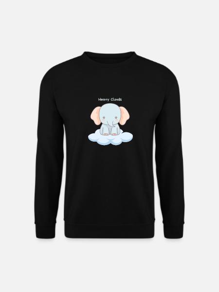Heavy Clouds - Unisex Pullover - Schwarz