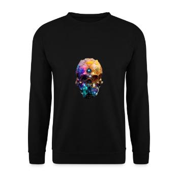 Crystal Skull 2 - Unisex Pullover - Schwarz - Vorne - Alina (178cm) & Michal (187cm)