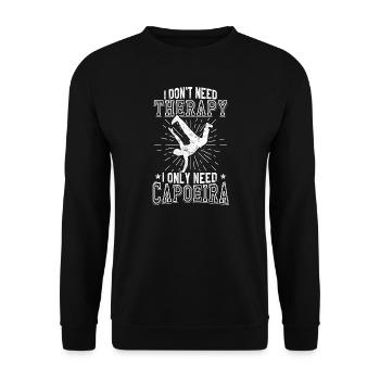 Capoeira - Sweat-shirt Unisexe - noir - Devant - Alina (178cm) & Michal (187cm)