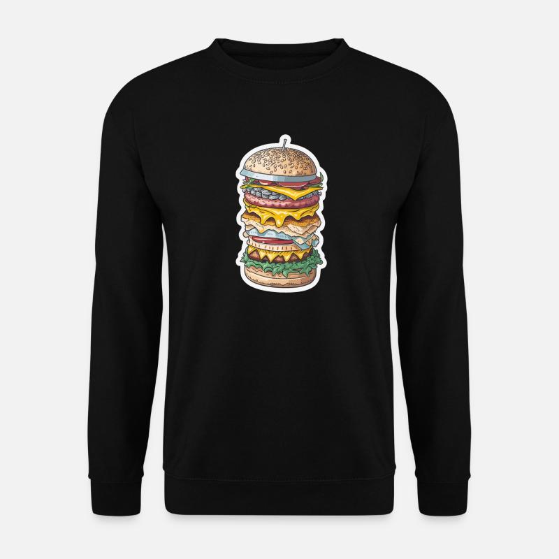 MAXI-BURGER - Unisex Pullover - Schwarz