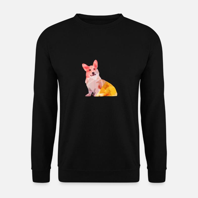 Corgi Abstract - Unisex Pullover - Schwarz