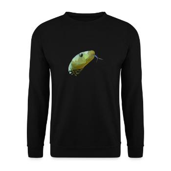 Tête de serpent - Sweat-shirt Unisexe - noir - Devant - Alina (178cm) & Michal (187cm)