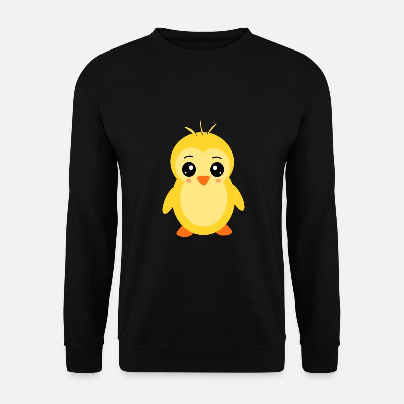 Kawaii Huhn Küken Hühner Vogel lustig - Unisex Pullover - Schwarz