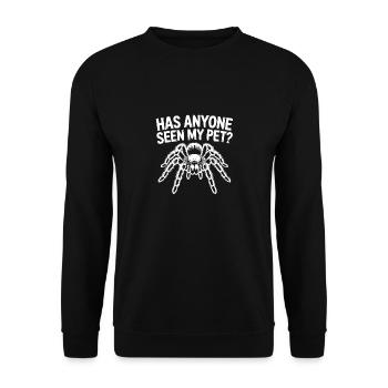Tarantula Tarantula Funny Saying - Unisex Sweatshirt - black - Front - Alina (178cm) & Michal (187cm)