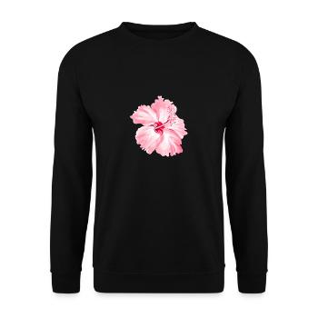 Blume - Unisex Pullover - Schwarz - Vorne - Alina (178cm) & Michal (187cm)