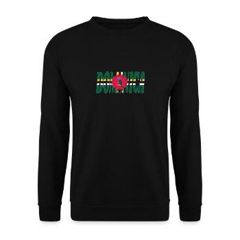 Dominique - Sweat-shirt Unisexe - noir - Devant - Alina (178cm) & Michal (187cm)