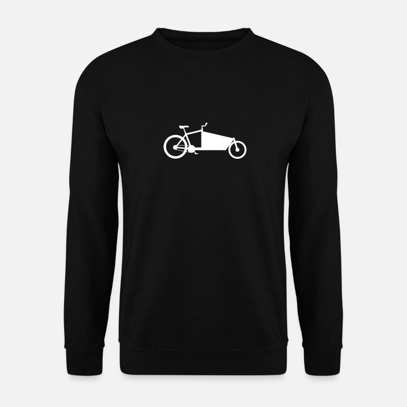 Cargo vélo silhouette blanc - Sweat-shirt Unisexe - noir