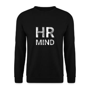 HR Mind - Unisex Pullover - Schwarz - Vorne - Alina (178cm) & Michal (187cm)