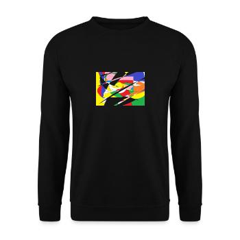 Pattern - Unisex Sweatshirt - black - Front - Alina (178cm) & Michal (187cm)