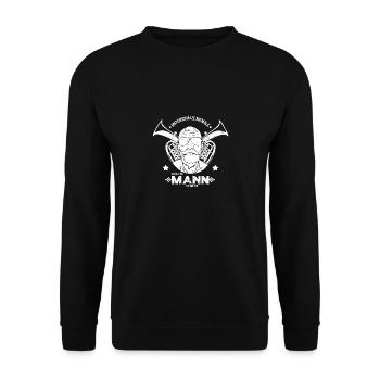 Bariton Musiker Blasmusiker Baritonist Geschenk - Unisex Pullover - Schwarz - Vorne - Alina (178cm) & Michal (187cm)
