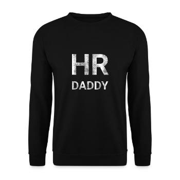 Personalwesen HR Papa - Unisex Pullover - Schwarz - Vorne - Alina (178cm) & Michal (187cm)