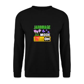 jardinage mode on - Sweat-shirt Unisexe - noir - Devant - Alina (178cm) & Michal (187cm)