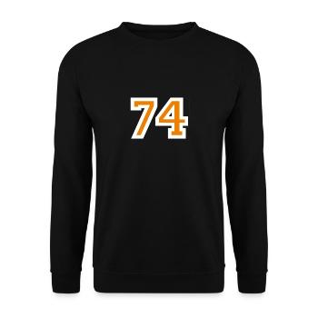 74 - Unisex Pullover - Schwarz - Vorne - Alina (178cm) & Michal (187cm)