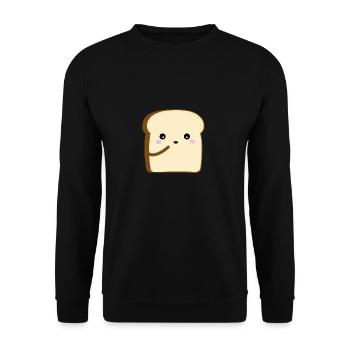 loaf - Unisex Sweatshirt - black - Front - Alina (178cm) & Michal (187cm)