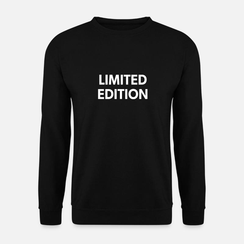 Limited Edition - Weißer Text - Unisex Pullover - Schwarz