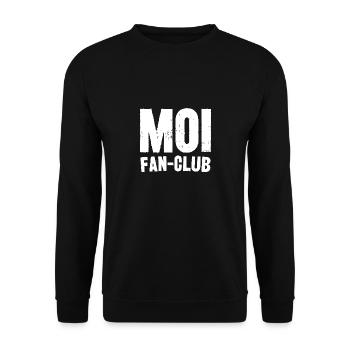 moi fan-club - Sweat-shirt Unisexe - noir - Devant - Alina (178cm) & Michal (187cm)