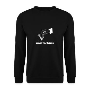 Schach Und Tschüss Bauer Schlägt Geschenkidee - Unisex Pullover - Schwarz - Vorne - Alina (178cm) & Michal (187cm)