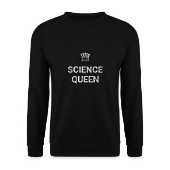 Science Queen - Unisex Sweatshirt - black - Front - Alina (178cm) & Michal (187cm)