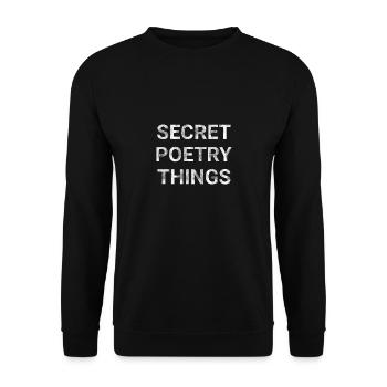 Secret Poetry Things - Unisex Sweatshirt - black - Front - Alina (178cm) & Michal (187cm)