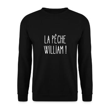 la pêche william - Sweat-shirt Unisexe - noir - Devant - Alina (178cm) & Michal (187cm)