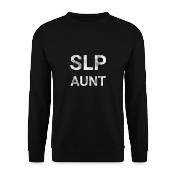 SLP Aunt - Unisex Sweatshirt - black - Front - Alina (178cm) & Michal (187cm)