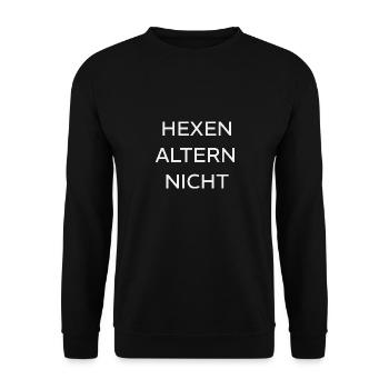 HEXEN ALTERN NICHT - Unisex Pullover - Schwarz - Vorne - Alina (178cm) & Michal (187cm)
