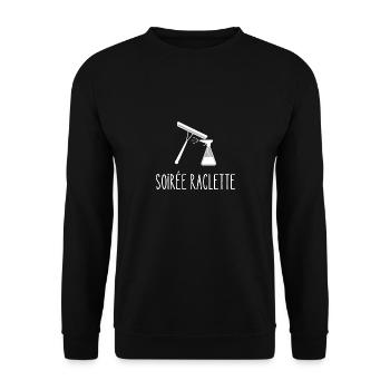 soirée raclette - Sweat-shirt Unisexe - noir - Devant - Alina (178cm) & Michal (187cm)