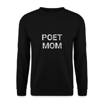 Poet Mom - Unisex Sweatshirt - black - Front - Alina (178cm) & Michal (187cm)